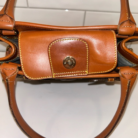 Dooney & Bourke Tan and Brown Leather Tote - Picture 12 of 16
